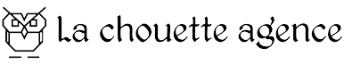 Logo Chouette plus texte La Chouette agence