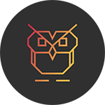 Logo représentant une chouette stylisée